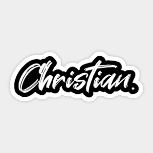 Name Christian Sticker